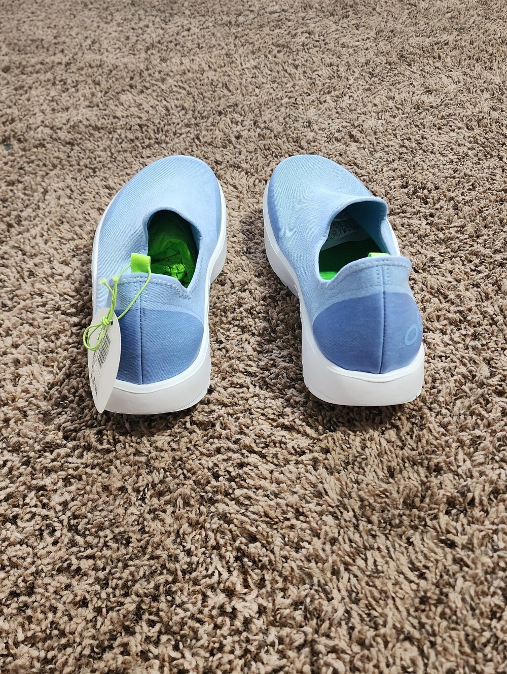 OOFOS OOmg Eezee Women Light Blue Size 10 Recovery Comfy Shoe NWT - Picture 3 of 7